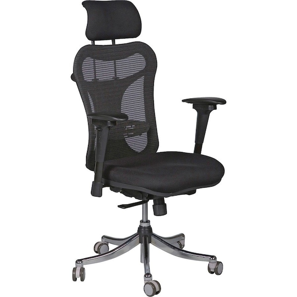 CHAIR, EXEC HI BACK, ERGO, BK
